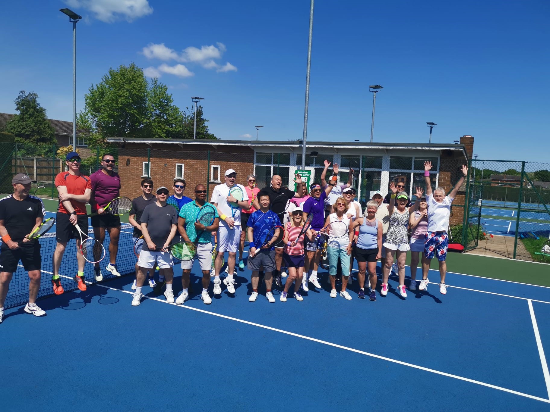 Members at Sandal Lawn Tennis Club