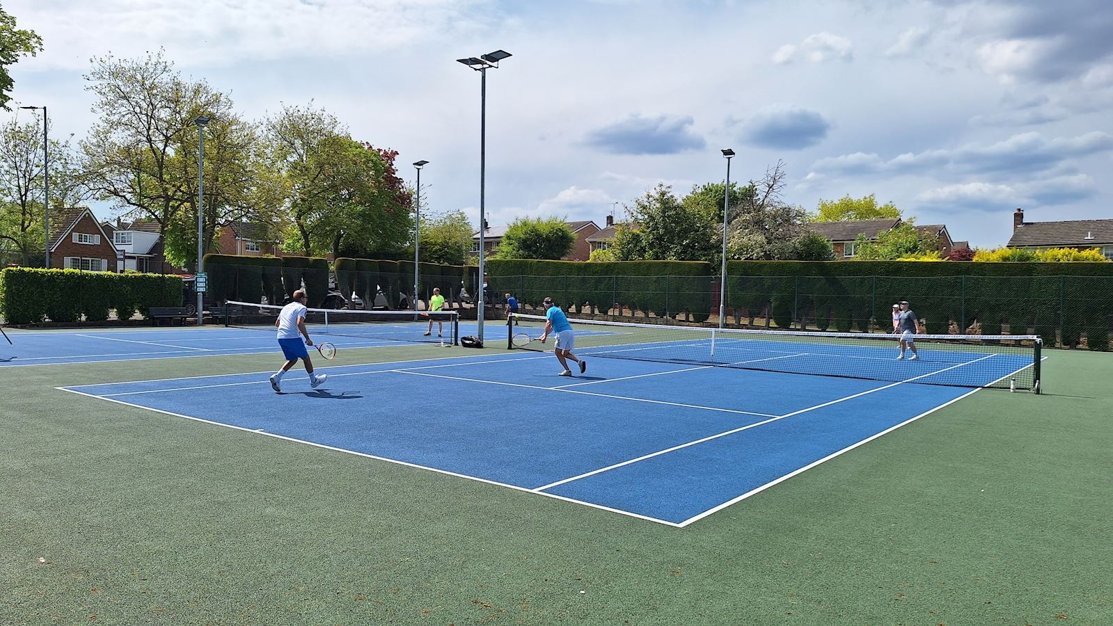 Members on court at Sandal Lawn Tennis Club